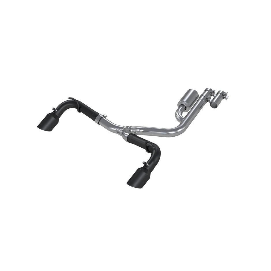 MBRP 2.5-Inch Resonator Dual Split Rear Exit Armor Black 2.0L EcoBoost/Gas 2021-2026 Ford Bronco Sport