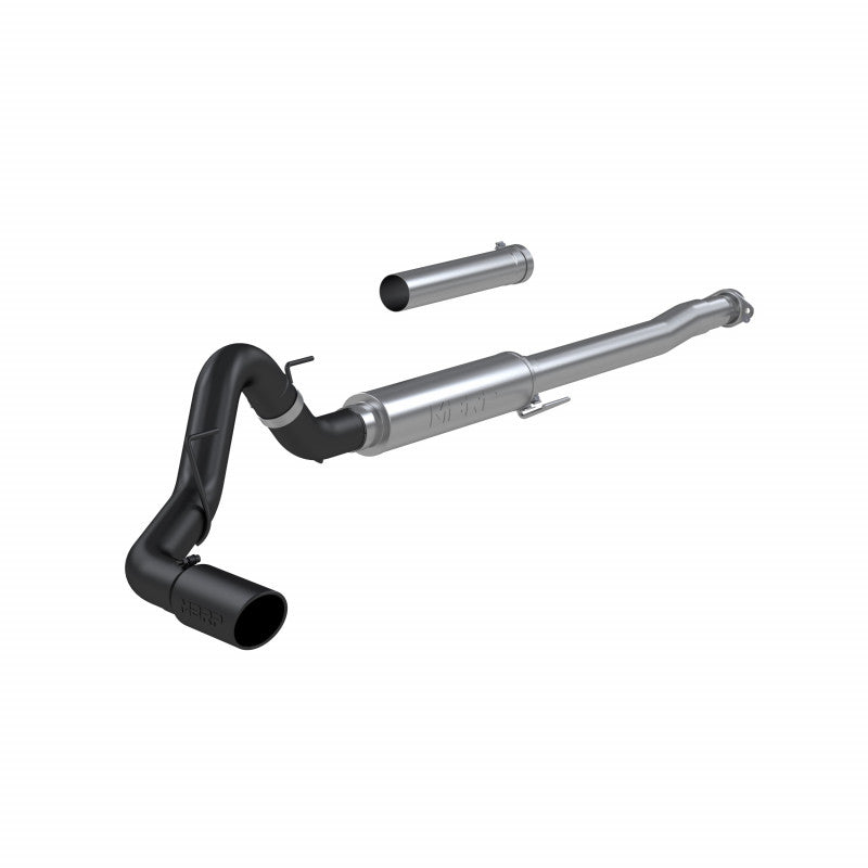 MBRP 4-Inch Cat-Back Exhaust Single Side Armor Black 2.7L/3.5L/5.0L EcoBoost/Gas 2021-2026 Ford F-150