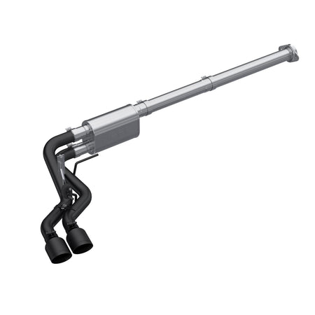 MBRP 3-Inch Cat-Back Exhaust Dual Armor Black 2.7L/3.5L/5.0L EcoBoost/Gas 2021-2026 Ford F-150 Aluminized Steel Black Coated 2.5-Inch 4-Inch 3 inch Cat-Back 2.5 inch Dual Pre-Axle (Race Profile) Black Coated 21-Up F-150