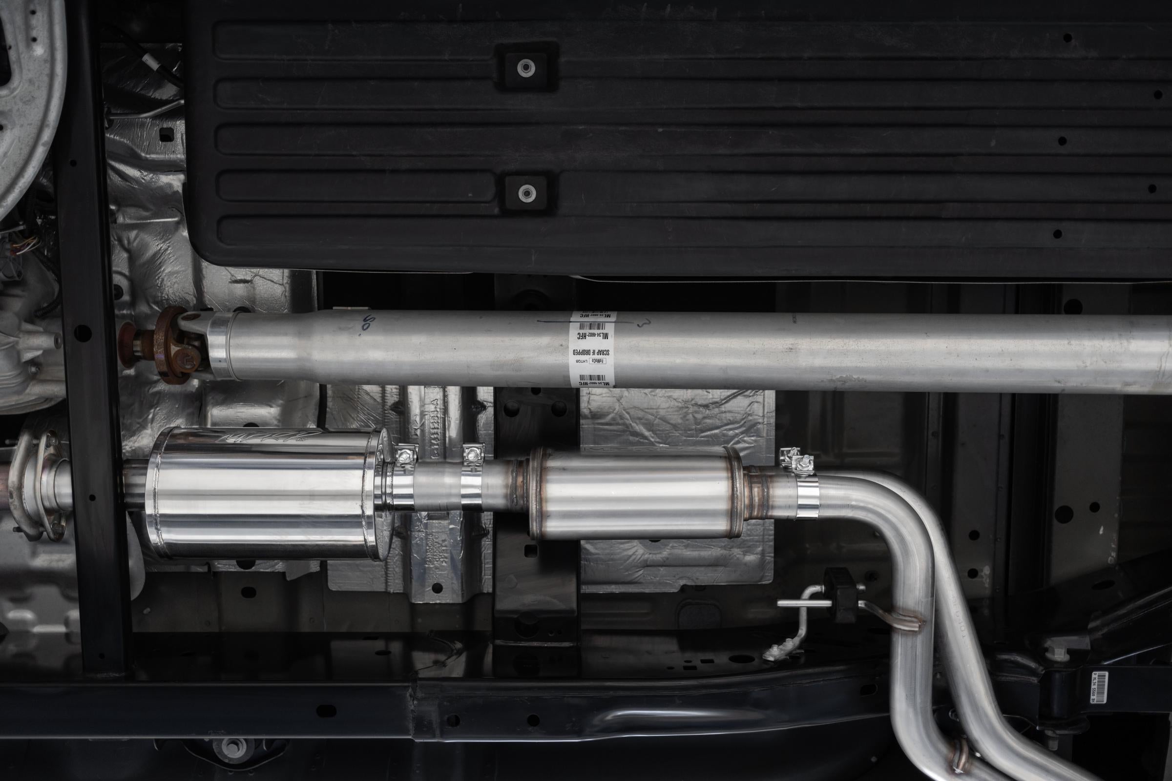 MBRP 3-Inch Cat-Back Exhaust Dual Armor Black 2.7L/3.5L/5.0L EcoBoost/Gas 2021-2026 Ford F-150 Aluminized Steel Black Coated 2.5-Inch 4-Inch 3 inch Cat-Back 2.5 inch Dual Pre-Axle (Street Profile) 21-UP F-150 Black Coated