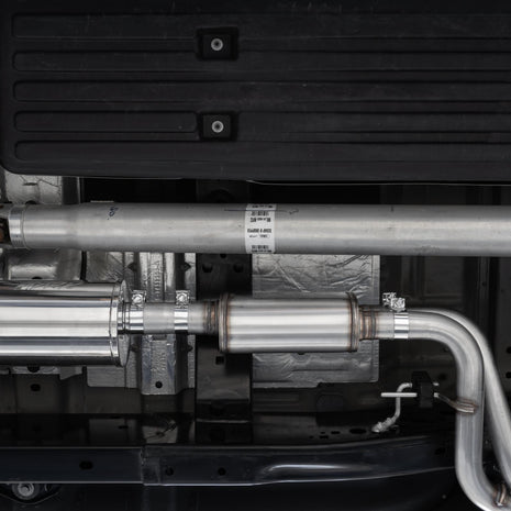 MBRP 3-Inch Cat-Back Exhaust Dual Armor Black 2.7L/3.5L/5.0L EcoBoost/Gas 2021-2026 Ford F-150 Aluminized Steel Black Coated 2.5-Inch 4-Inch 3 inch Cat-Back 2.5 inch Dual Pre-Axle (Street Profile) 21-UP F-150 Black Coated