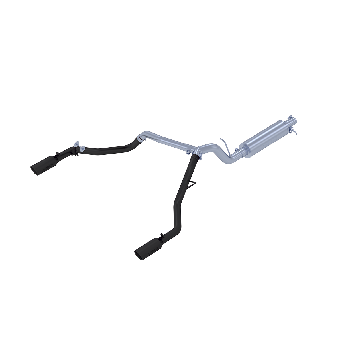 MBRP 3-Inch Cat-Back Exhaust Dual Split Rear Exit Armor Black 2.3L EcoBoost 2019-2023 Ford Ranger