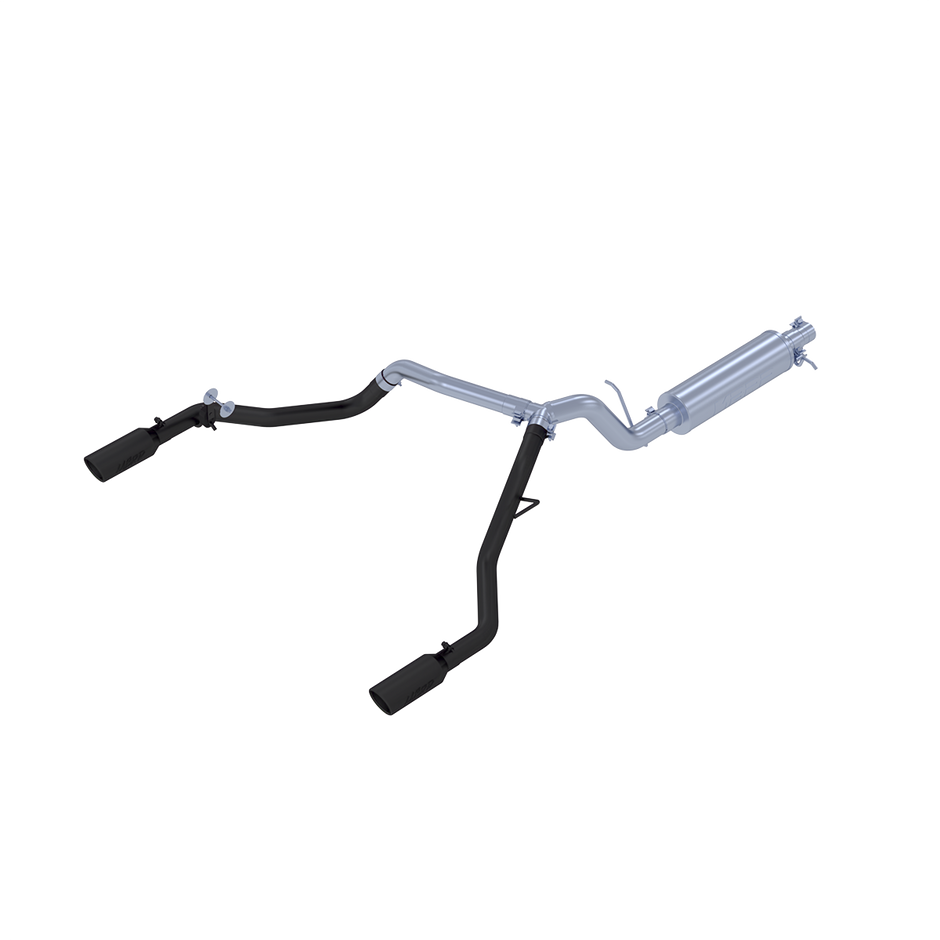 MBRP 3-Inch Cat-Back Exhaust Dual Split Rear Exit Armor Black 2.3L EcoBoost 2019-2023 Ford Ranger