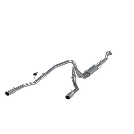 MBRP 2.5-Inch Cat-Back Exhaust Dual Armor Lite 5.0L Gas 2011-2014 Ford F-150 Aluminized Steel Crew Cab, Extended Cab, Regular Cab Long Bed 66.0 inch, 78.0 inch 3.5-Inch Ford 3 Inch Cat-Back For 11-14 Ford F-150 5.0L Regular Cab/Long Bed