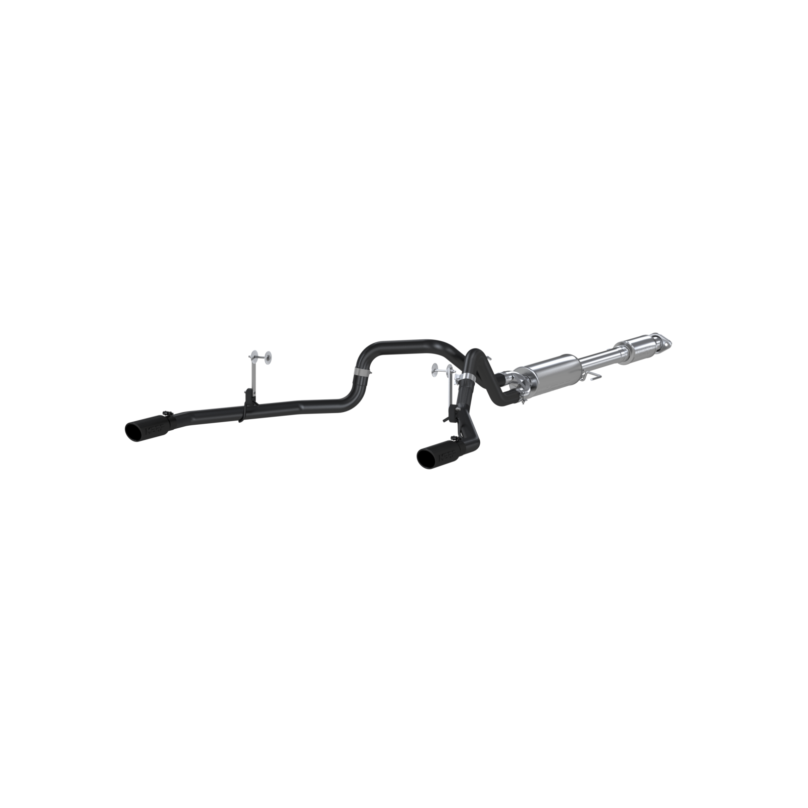 MBRP 2.5-Inch Cat-Back Exhaust Dual Rear Exit Armor Black 5.0L Gas 2015-2020 Ford F-150