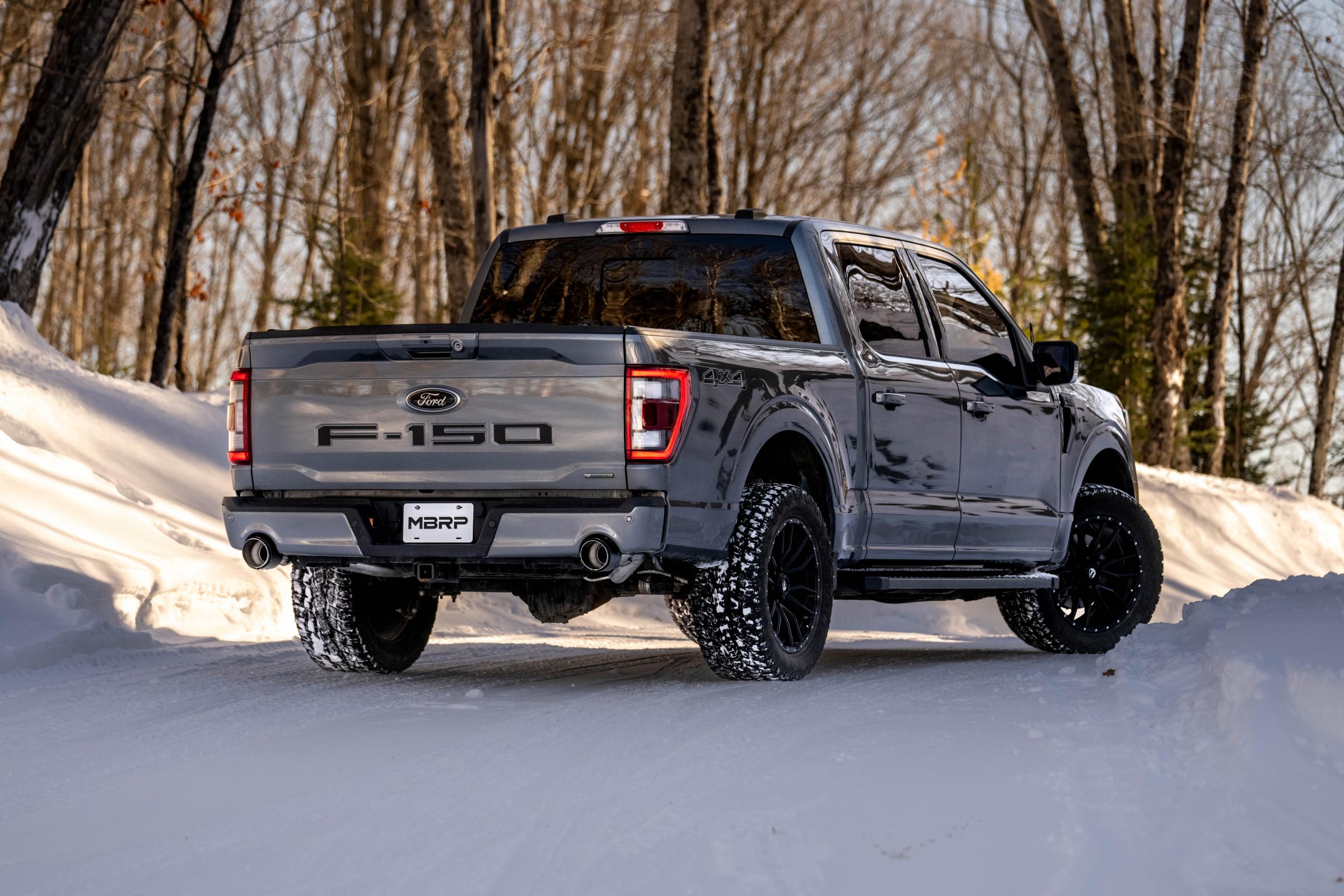 MBRP 3-Inch Cat-Back Exhaust Dual Rear Exit Armor Black 3.5L/5.0L 2021-2026 Ford F-150