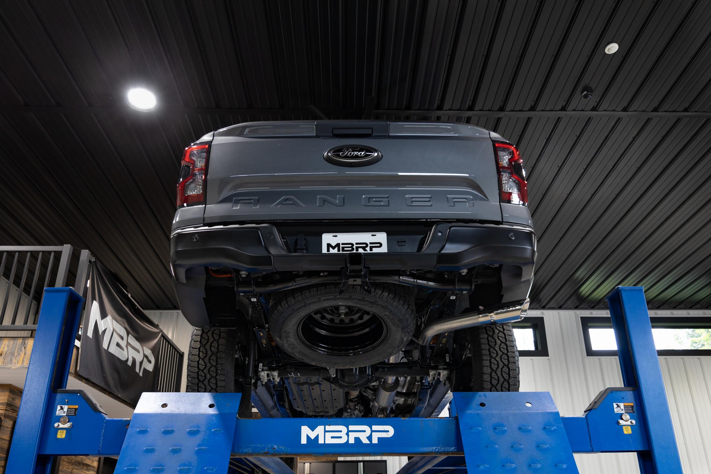 MBRP Cat-Back Exhaust Single Side Armor Lite 2.7L 2024-2026 Ford Ranger