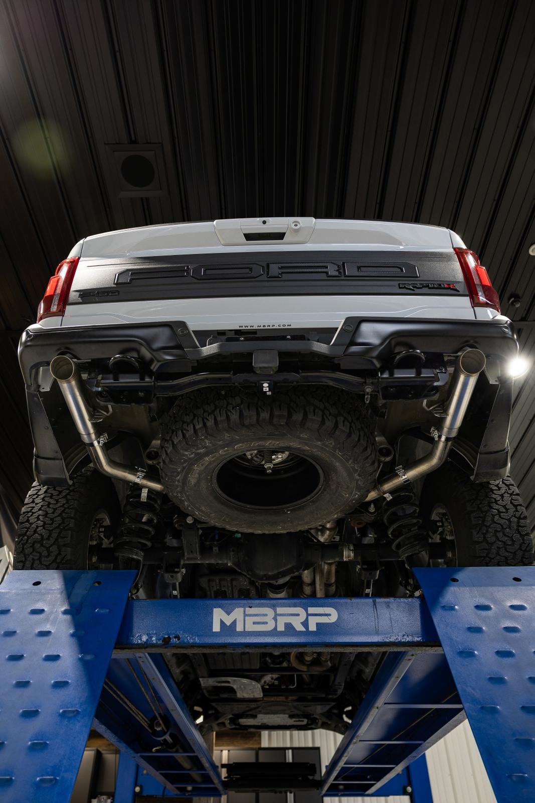 MBRP 3-Inch Axle-Back Exhaust Turn down Armor Pro 3.5L/5.2L 2022-2026 Ford F-150