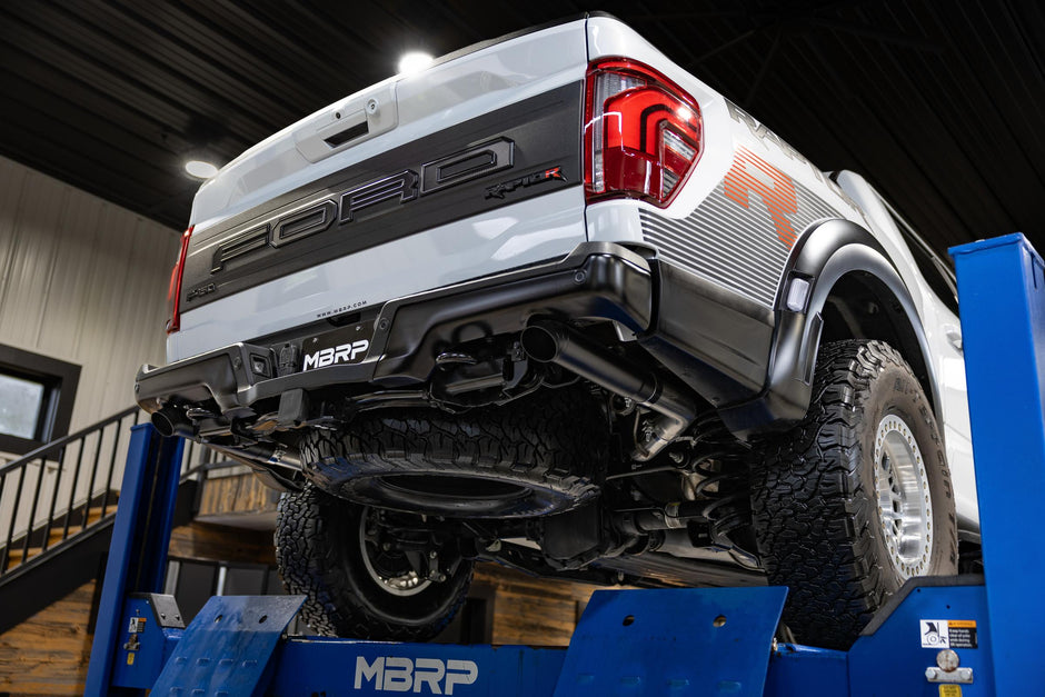 MBRP 3-Inch Axle-Back Exhaust Turn down Armor BLK 3.5L/5.2L 2022-2026 Ford F-150