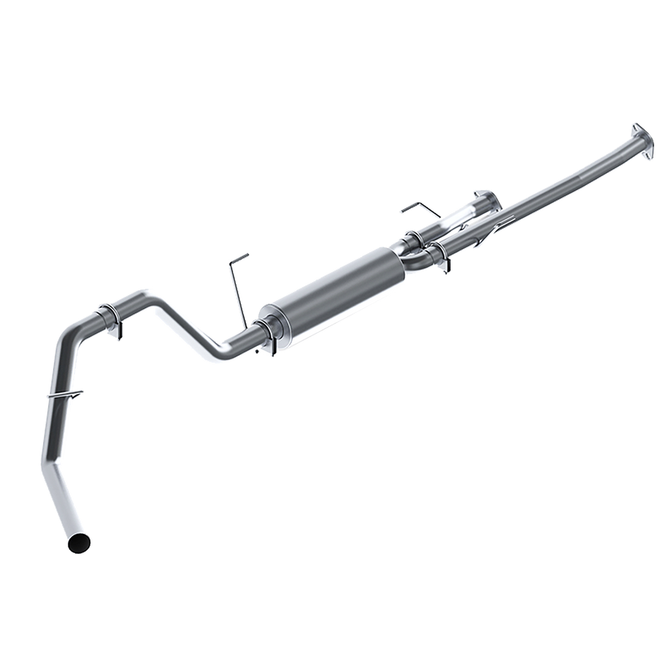 MBRP 3-Inch Cat-Back Exhaust Single Side Armor Lite 4.6L/5.7L Gas 2009-2021 Toyota Tundra Aluminized Steel Crew Cab, Extended Cab, Standard Cab Short Bed Cat Back Exhaust System Single Side No Tip Aluminized Steel For 09-21 Toyota Tundra