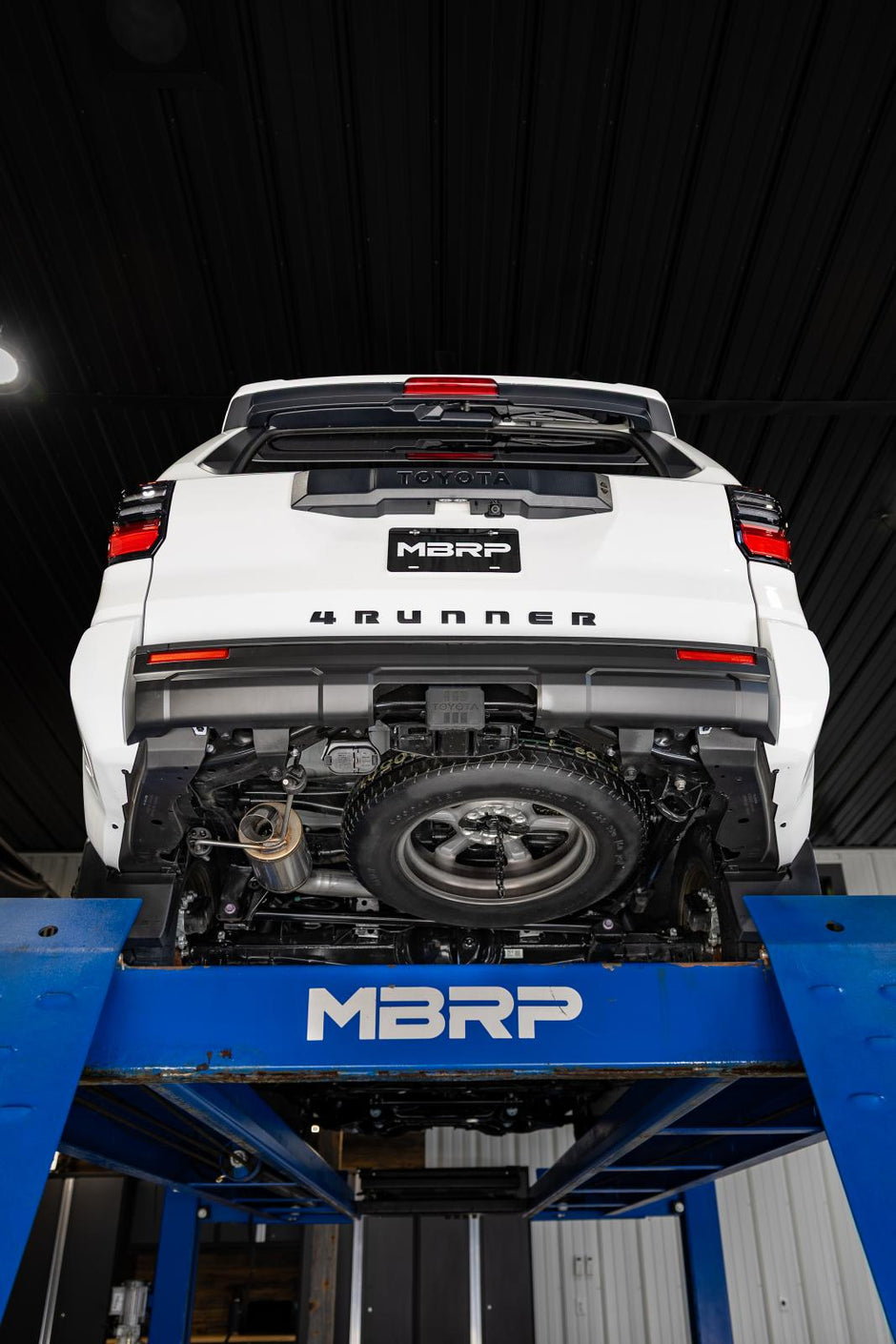 MBRP Cat-Back Exhaust Turndown Armor Pro 2024-2026 Toyota Land Cruiser; 2025-2026 Toyota 4Runner