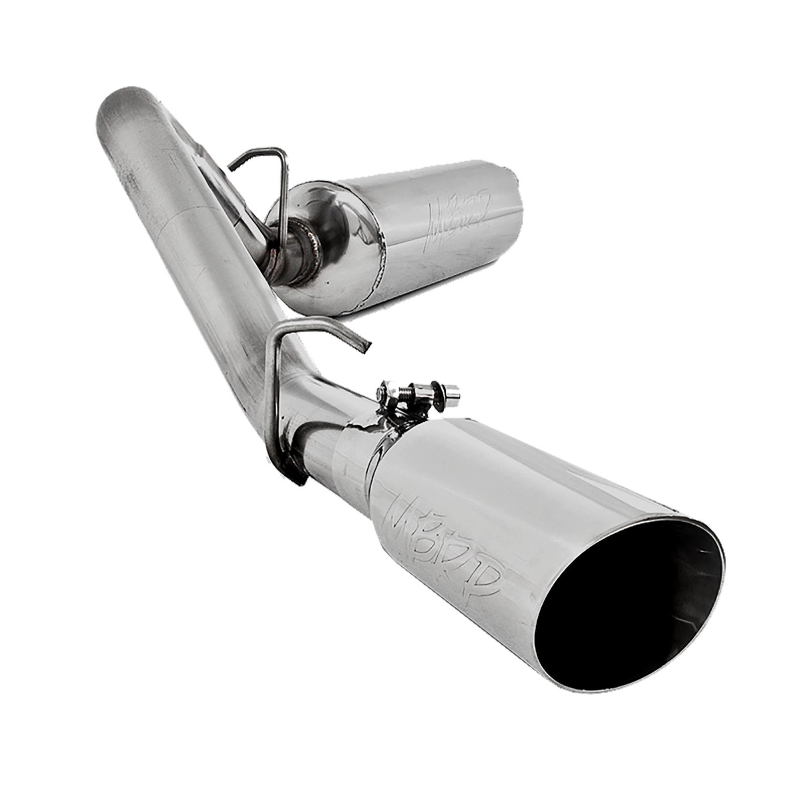 MBRP 2.5-Inch Cat-Back Exhaust Single Side Armor Lite 2.5L/4.0L Gas 2000-2006 Jeep TJ/Wrangler