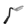 MBRP 2.5-Inch Cat-Back Exhaust Single Side Armor Black 2.5L/4.0L Gas 2000-2006 Jeep TJ/Wrangler