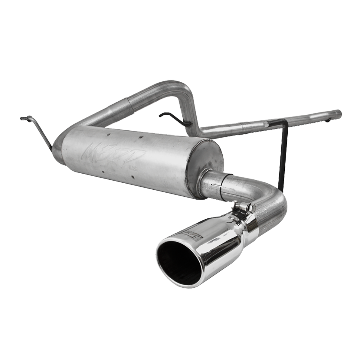 MBRP 2.5-Inch Cat-Back Exhaust Single Side Armor Lite 3.8L Gas 2007-2011 Jeep Wrangler