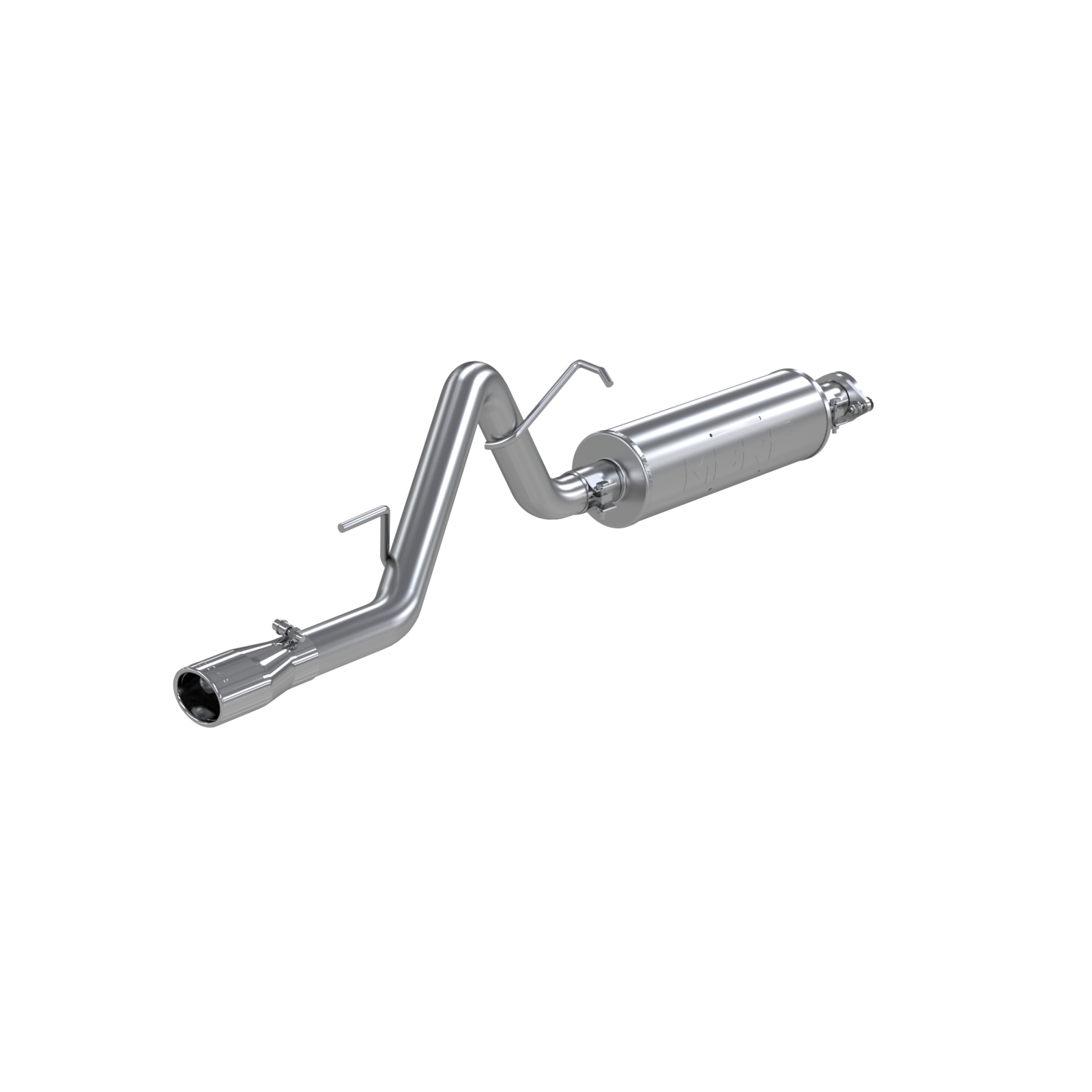 MBRP 2.5-Inch Cat-Back Exhaust Single Side Armor Plus 2.4L/3.7L Gas 2002-2007 Jeep Liberty