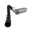 MBRP 2.5-Inch Cat-Back Exhaust Single Side Armor Black 2.5L/4.0L Gas 1997-1999 Jeep TJ/Wrangler