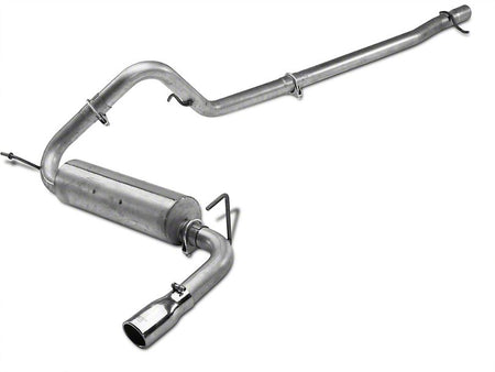 MBRP 2.5-Inch Cat-Back Exhaust Single Rear Exit Armor Lite 3.6L Gas 2012-2017 Jeep Wrangler; 2018 Jeep Wrangler JK Aluminized Steel 3.75-Inch