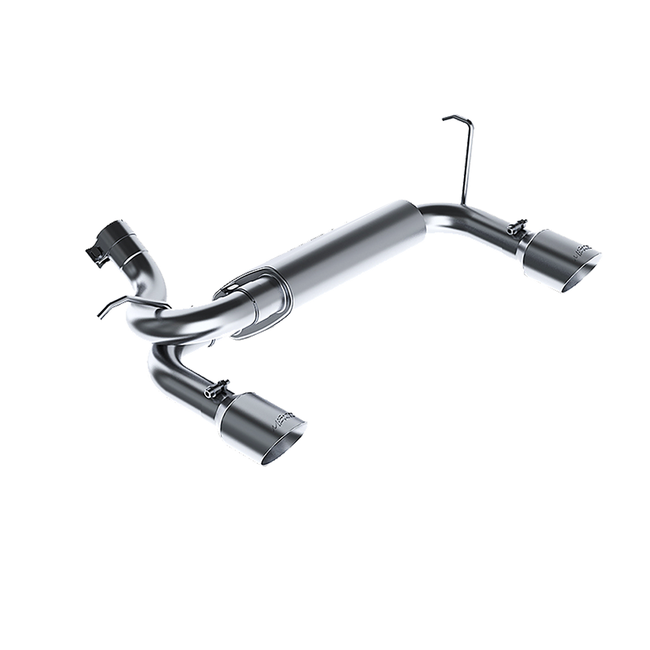 MBRP 2.5-Inch Axle-Back Exhaust Dual Rear Exit Armor Plus 3.6L/3.8L Gas 2007-2017 Jeep Wrangler; 2018 Jeep Wrangler JK