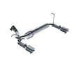 MBRP 2.5-Inch Axle-Back Exhaust Dual Rear Exit Armor Plus 3.6L/3.8L Gas 2007-2017 Jeep Wrangler; 2018 Jeep Wrangler JK