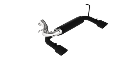 MBRP 2.5-Inch Axle-Back Exhaust Dual Rear Exit Armor Black 3.6L/3.8L Gas 2007-2017 Jeep Wrangler; 2018 Jeep Wrangler JK