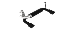 MBRP 2.5-Inch Axle-Back Exhaust Dual Rear Exit Armor Black 3.6L/3.8L Gas 2007-2017 Jeep Wrangler; 2018 Jeep Wrangler JK
