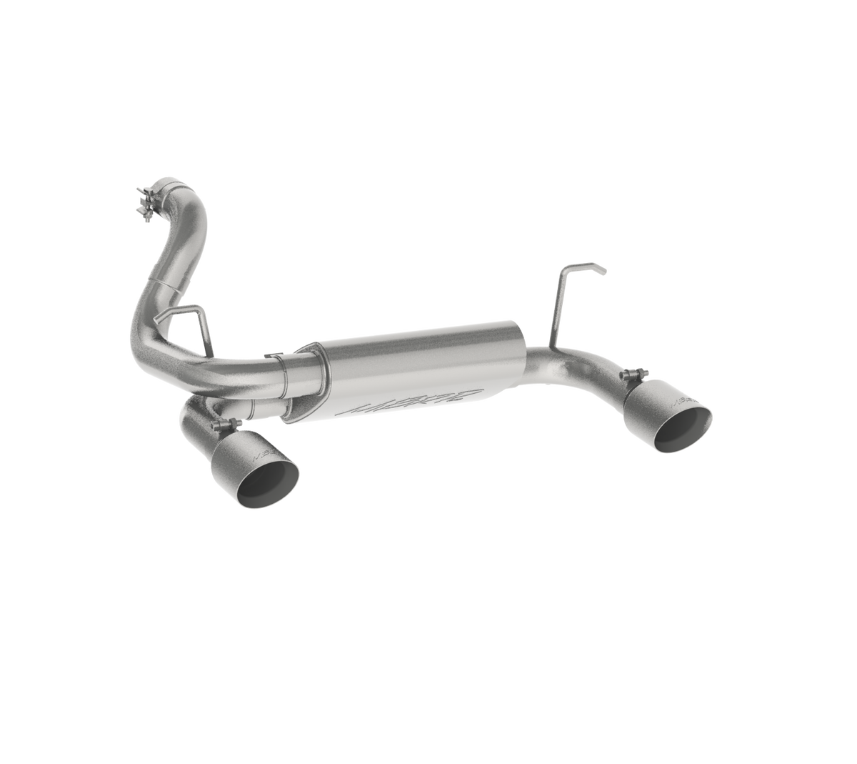 MBRP 2.5-Inch Axle-Back Exhaust Dual Rear Exit Armor Plus 3.6L Gas 2018-2026 Jeep Wrangler