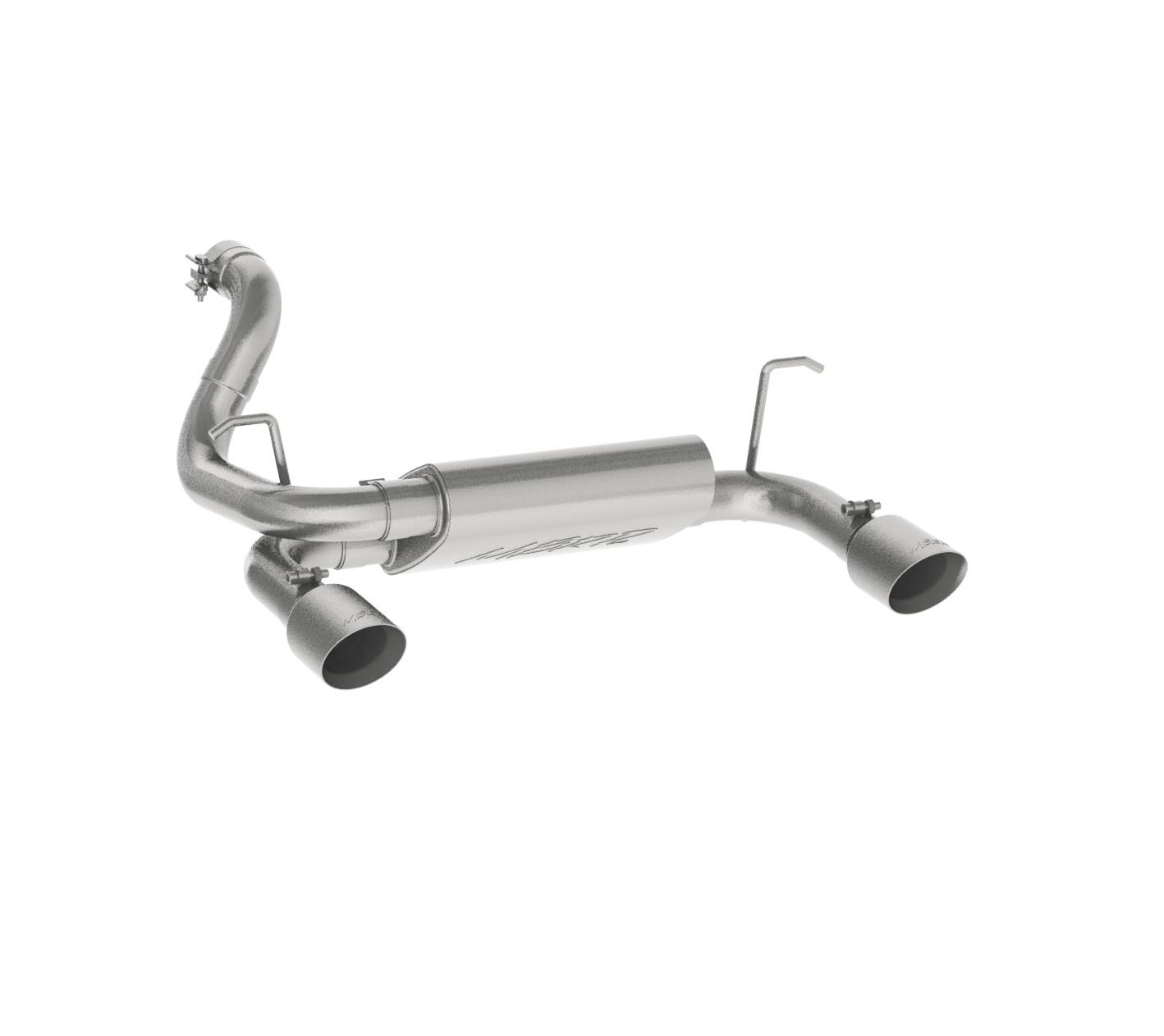 MBRP 2.5-Inch Axle-Back Exhaust Dual Rear Exit Armor Plus 3.6L Gas 2018-2026 Jeep Wrangler