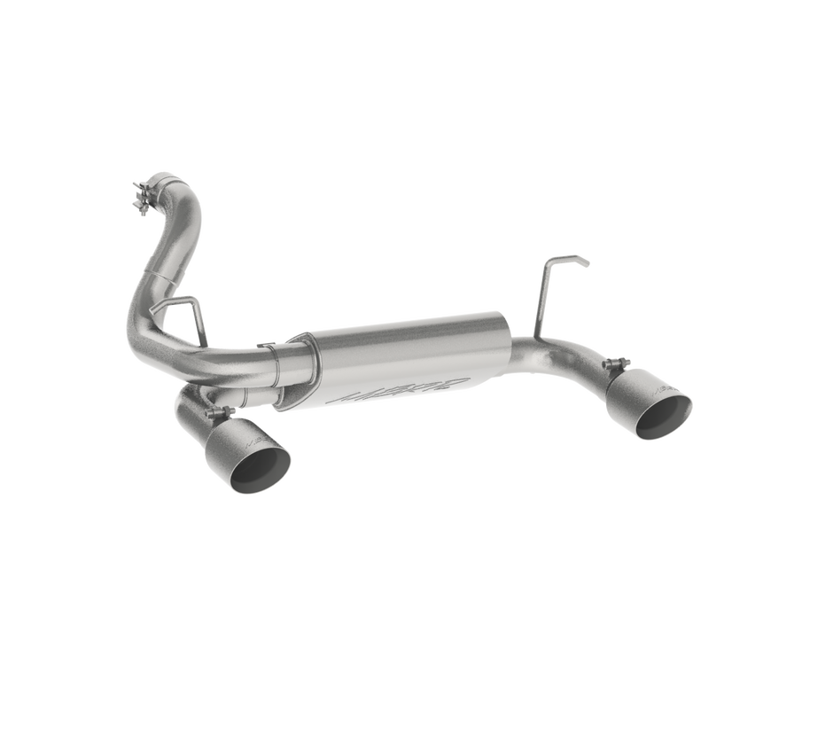 MBRP 2.5-Inch Axle-Back Exhaust Dual Rear Exit Armor Plus 3.6L Gas 2018-2026 Jeep Wrangler