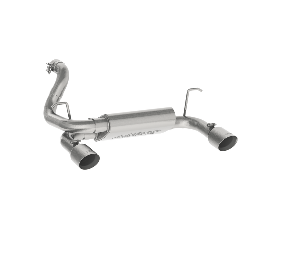 MBRP 2.5-Inch Axle-Back Exhaust Dual Rear Exit Armor Plus 3.6L Gas 2018-2026 Jeep Wrangler