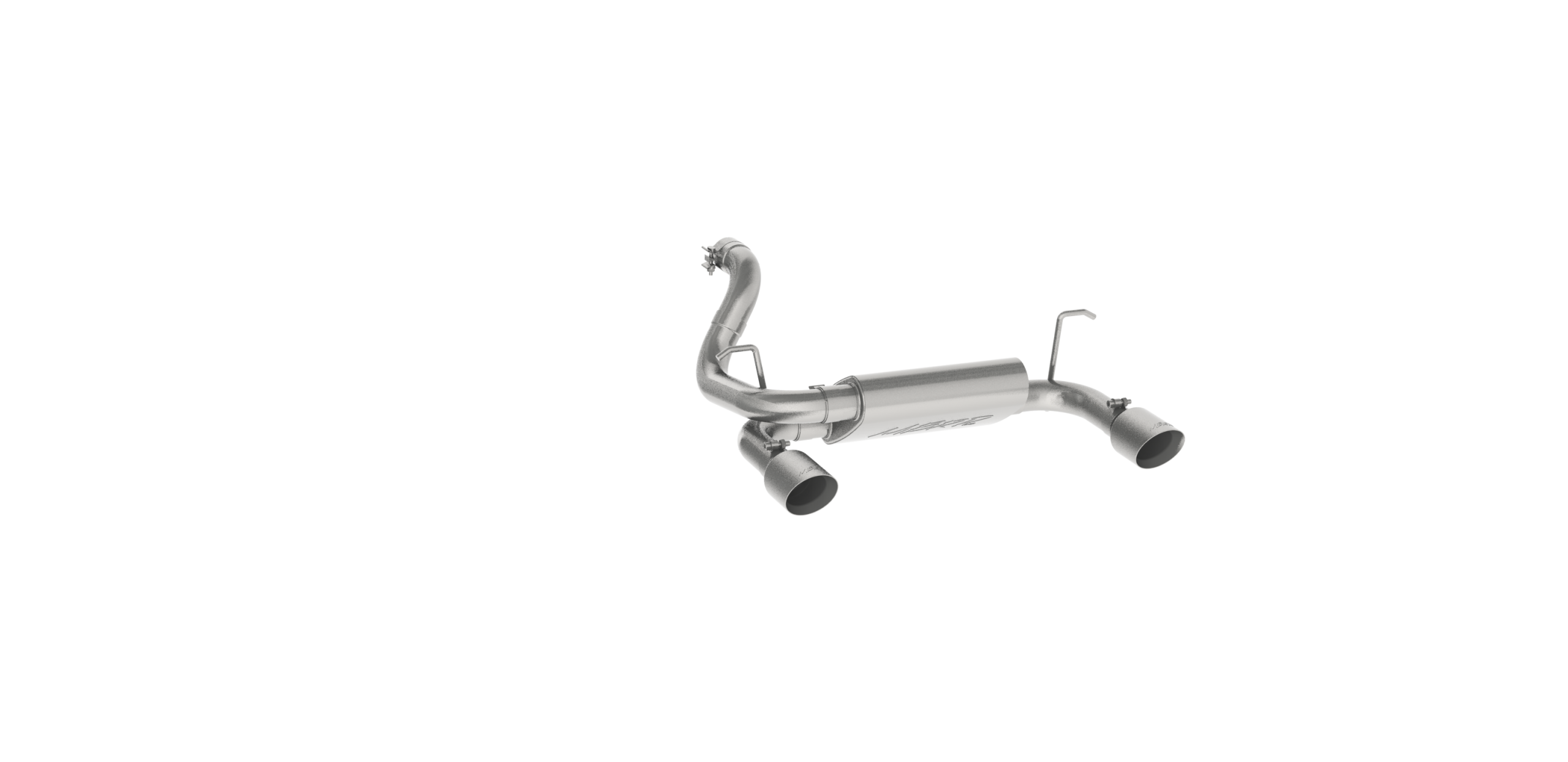 MBRP 2.5-Inch Axle-Back Exhaust Dual Rear Exit Armor Lite 3.6L Gas 2018-2026 Jeep Wrangler