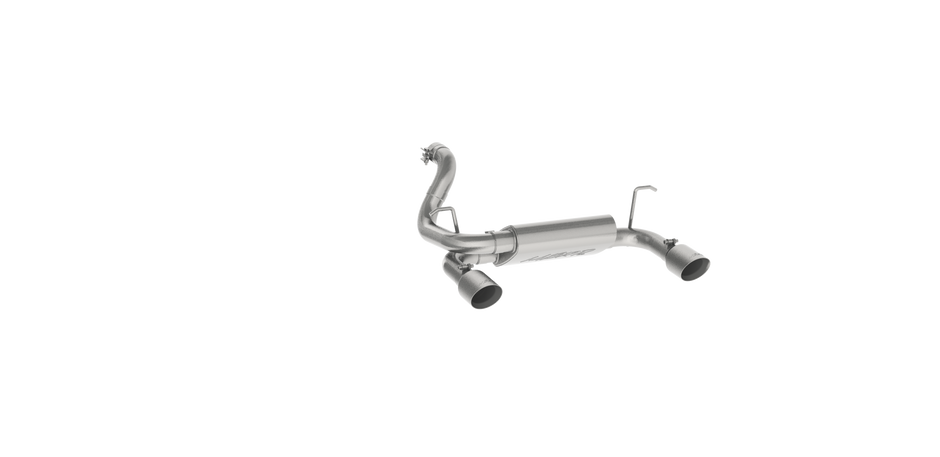 MBRP 2.5-Inch Axle-Back Exhaust Dual Rear Exit Armor Lite 3.6L Gas 2018-2026 Jeep Wrangler