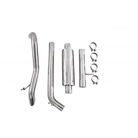 MBRP 2.5-Inch Cat-Back Exhaust Single Rear Exit Armor Plus 3.6L Gas 2012-2017 Jeep Wrangler; 2018 Jeep Wrangler JK