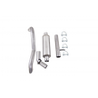 MBRP 2.5-Inch Cat-Back Exhaust Single Rear Exit Armor Lite 3.6L Gas 2012-2017 Jeep Wrangler; 2018 Jeep Wrangler JK Aluminized Steel Cat Back Exhaust System Single Rear Exit Off Road Aluminum For 12-18 Jeep Wrangler/Rubicon JK 3.6L V6 2/4 Door