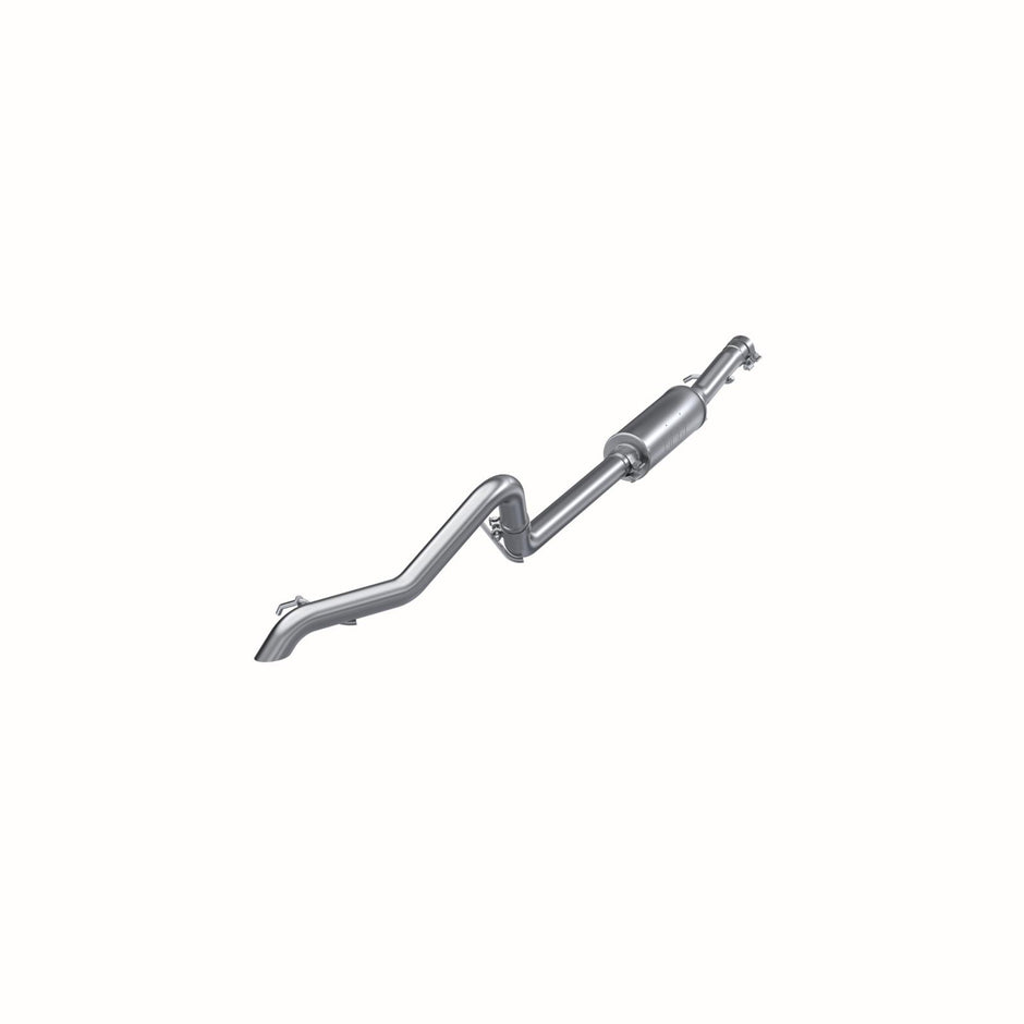MBRP 2.5-Inch Cat-Back Exhaust Single Rear Exit Armor Lite 3.6L Gas 2012-2017 Jeep Wrangler; 2018 Jeep Wrangler JK Aluminized Steel Cat Back Exhaust System Single Rear Exit Off Road Aluminum For 12-18 Jeep Wrangler/Rubicon JK 3.6L V6 2/4 Door