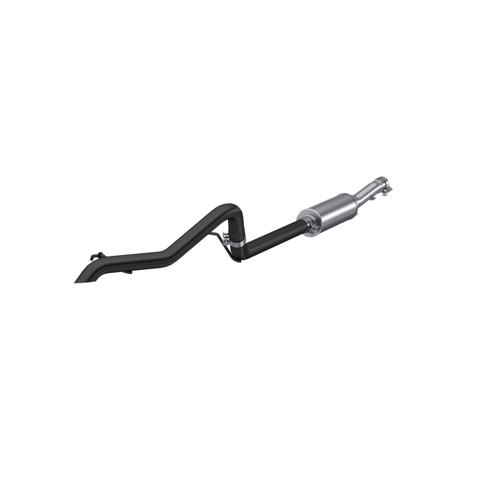 MBRP 2.5-Inch Cat-Back Exhaust Single Rear Exit Armor Black 3.6L 2012-2017 Jeep Wrangler; 2018 Jeep Wrangler JK