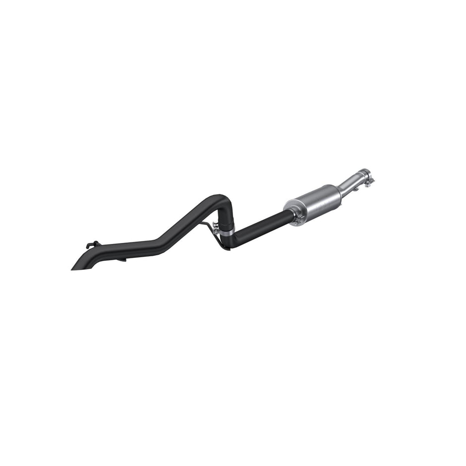 MBRP 2.5-Inch Cat-Back Exhaust Single Rear Exit Armor Black 3.6L 2012-2017 Jeep Wrangler; 2018 Jeep Wrangler JK