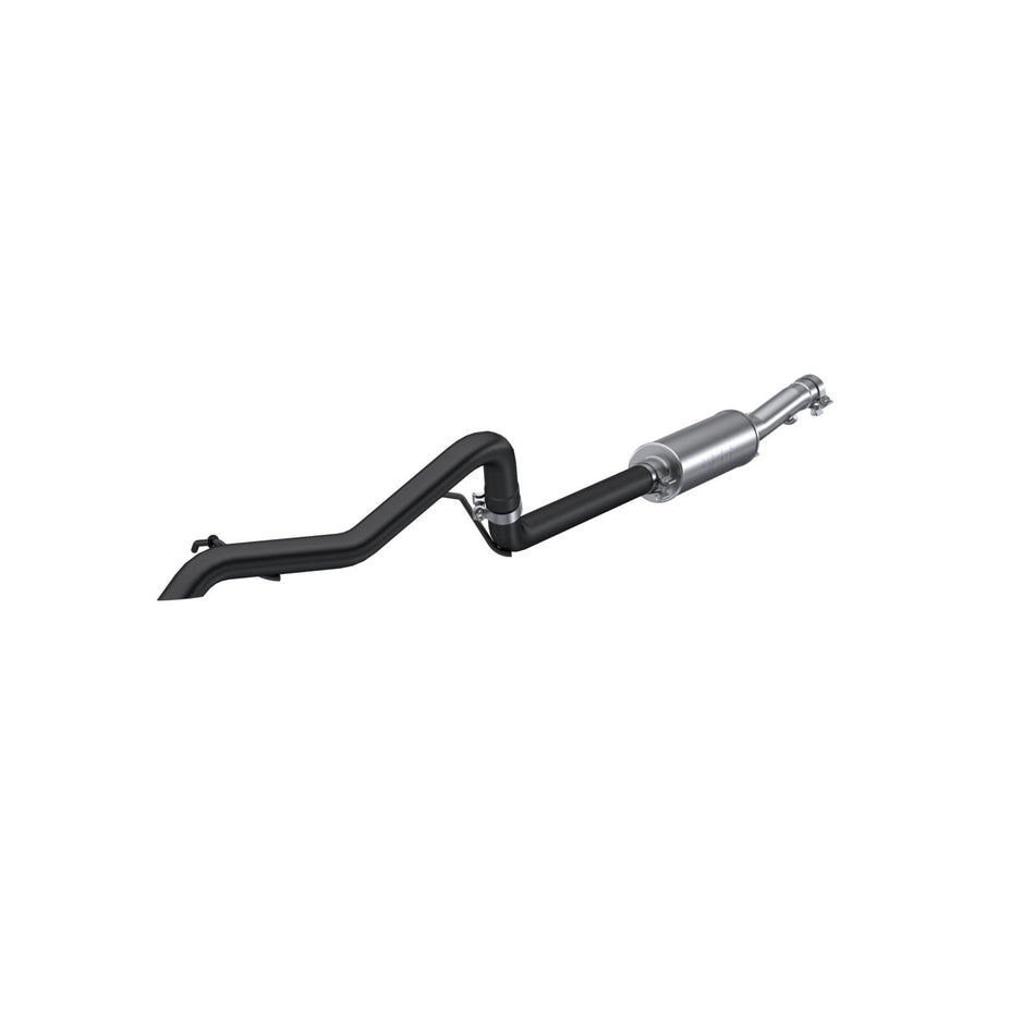 MBRP 2.5-Inch Cat-Back Exhaust Single Rear Exit Armor Black 3.6L 2012-2017 Jeep Wrangler; 2018 Jeep Wrangler JK