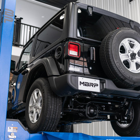 MBRP 2.5-Inch Cat-Back Exhaust Single Rear Exit Armor Pro 2.0L/3.6L Gas 2018-2026 Jeep Wrangler