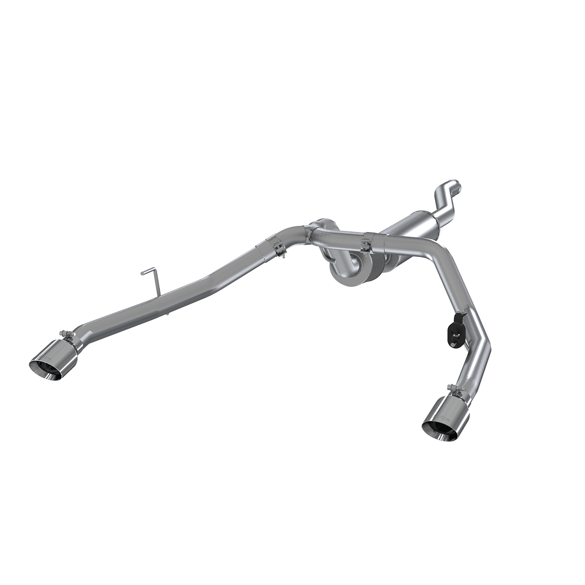 MBRP 2.5-Inch Cat-Back Exhaust Dual Rear Exit Armor Pro 3.6L Gas 2020-2026 Jeep Gladiator