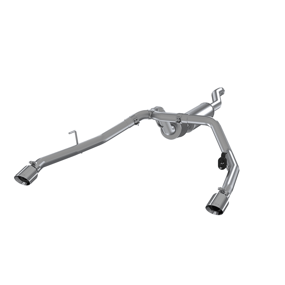 MBRP 2.5-Inch Cat-Back Exhaust Dual Rear Exit Armor Pro 3.6L Gas 2020-2026 Jeep Gladiator