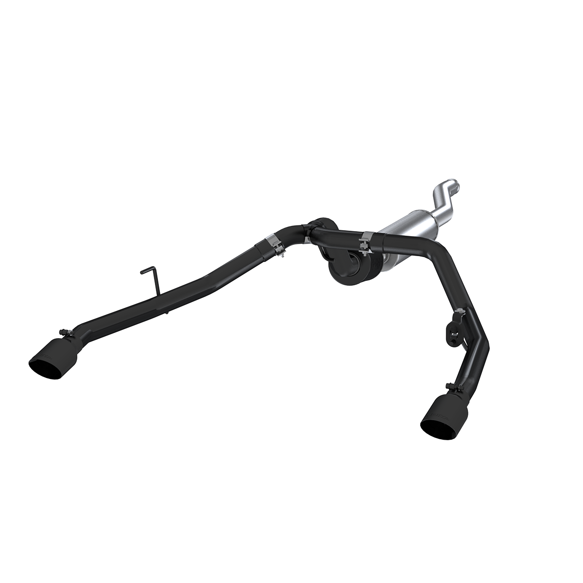 MBRP 2.5-Inch Cat-Back Exhaust Dual Rear Exit Armor Black 3.6L Gas 2020-2026 Jeep Gladiator