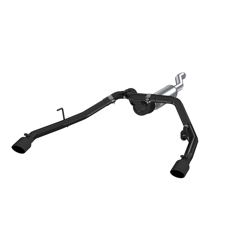 MBRP 2.5-Inch Cat-Back Exhaust Dual Rear Exit Armor Black 3.6L Gas 2020-2026 Jeep Gladiator