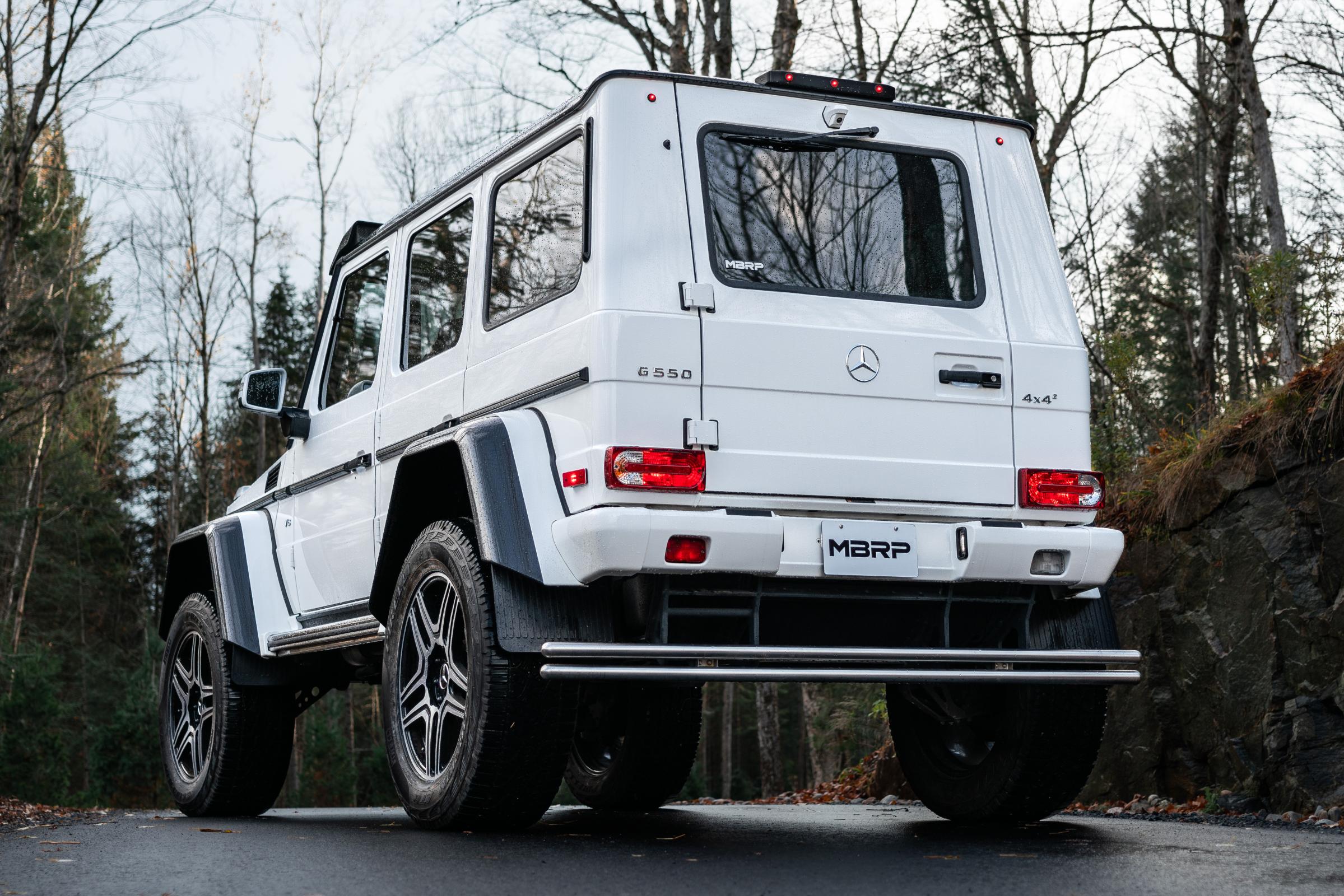 MBRP 3-Inch Cat-Back Exhaust Turn down Armor Pro Gas 2012-2018 Mercedes-Benz G550; 2013-2018 Mercedes-Benz G63 AMG