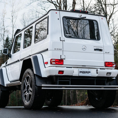 MBRP 3-Inch Cat-Back Exhaust Turn down Armor Pro Gas 2012-2018 Mercedes-Benz G550; 2013-2018 Mercedes-Benz G63 AMG