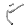 MBRP 4-Inch Cat-Back Exhaust Single Side Armor Lite 6.6L Duramax Gas 2001-2005 Chevy Silverado 2500 HD/3500; 2001-2005 GMC Sierra 2500 HD/3500 Aluminized Steel