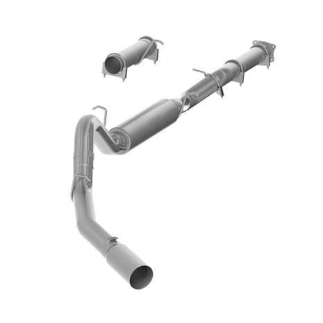 MBRP 4-Inch Cat-Back Exhaust Single Side Armor Lite 6.6L Duramax Gas 2001-2005 Chevy Silverado 2500 HD/3500; 2001-2005 GMC Sierra 2500 HD/3500 Aluminized Steel