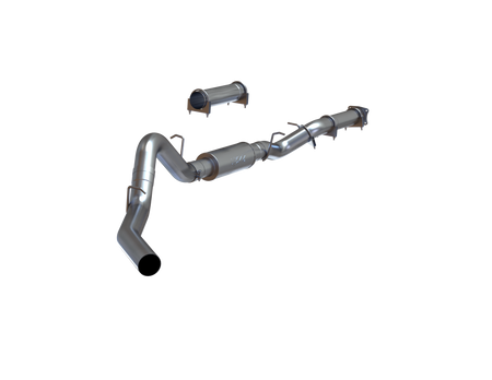 MBRP 4-Inch Cat-Back Exhaust Single Side Armor Lite 6.6L Duramax Gas 2001-2005 Chevy Silverado 2500 HD/3500; 2001-2005 GMC Sierra 2500 HD/3500 Performance Muffler