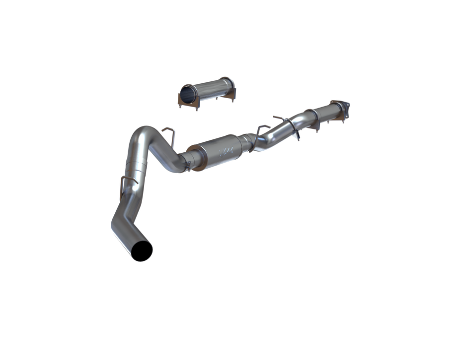 MBRP 4-Inch Cat-Back Exhaust Single Side Armor Lite 6.6L Duramax Gas 2001-2005 Chevy Silverado 2500 HD/3500; 2001-2005 GMC Sierra 2500 HD/3500 Performance Muffler