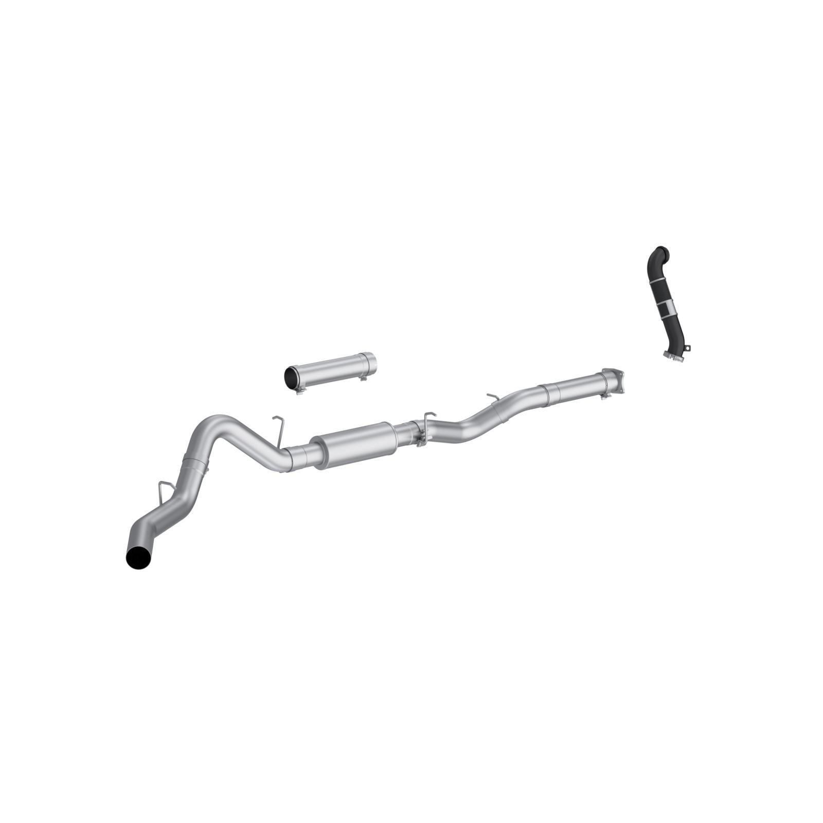 MBRP Downpipe Single Side Exit Armor Lite 6.6L Duramax Diesel 2005 Chevy Silverado 2500 HD/3500; 2005 GMC Sierra 2500 HD/3500