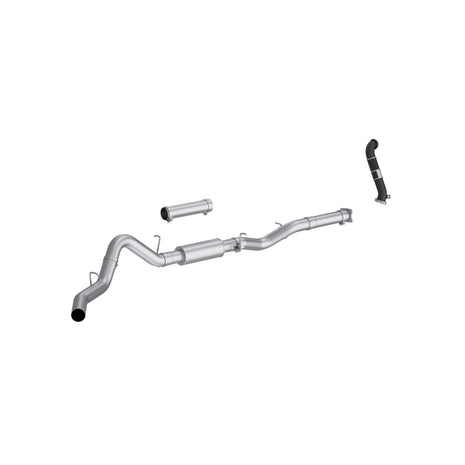 MBRP Downpipe Single Side Exit Armor Lite 6.6L Duramax Diesel 2005 Chevy Silverado 2500 HD/3500; 2005 GMC Sierra 2500 HD/3500